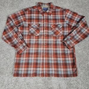 Pendleton Board Shirt Mens Large 2011 Limited Ed. Beach Boys Wool Flannel Orange